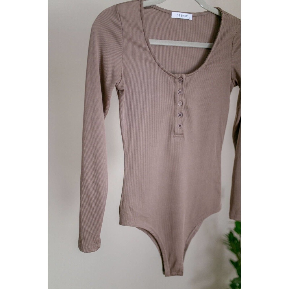 De Base Women Brown Bodysuit SZ S